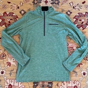 Prana Heathered Green 1/4 Zip